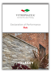 Declaration of Performance Guide Cover For Vitripiazza Vitrified Paving Rok