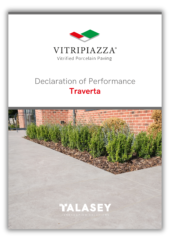 Declaration of Performance Guide Cover For Vitripiazza Vitrified Paving Traverta