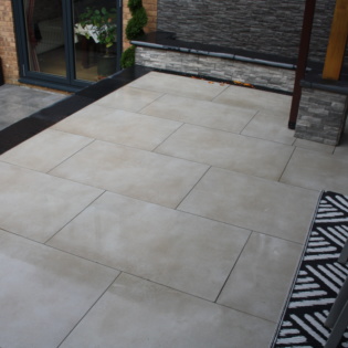 Dusk Sand Porcelain Patio with seating space