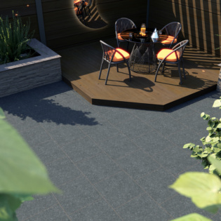 Vitripiazza Smoke 600x600 porcelain paving